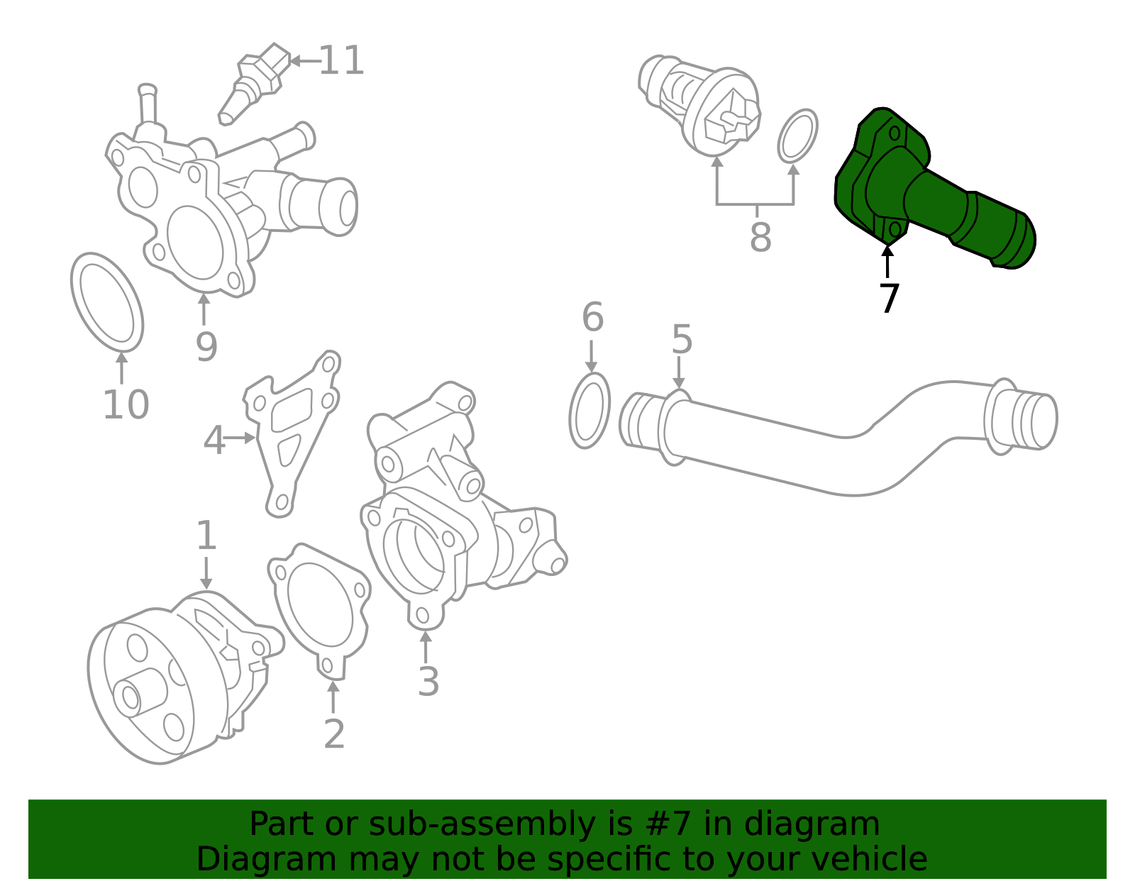 13049-3KY0A - Engine Coolant Thermostat Housing - 2014-2016 Nissan ...