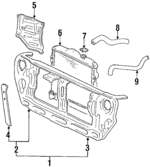 MB221848 - : Upper Hose for Mitsubishi Image