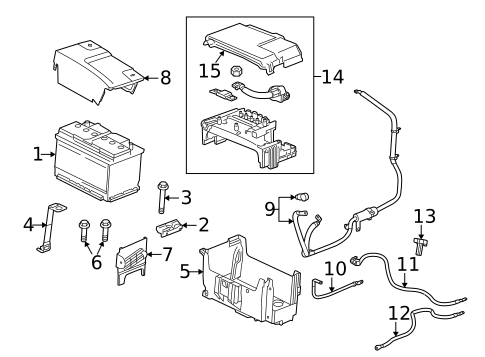 Battery for 2016 Buick LaCrosse #1