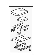 83410SZNA02ZC - Body: Armrest Assembly for Acura: ZDX Image