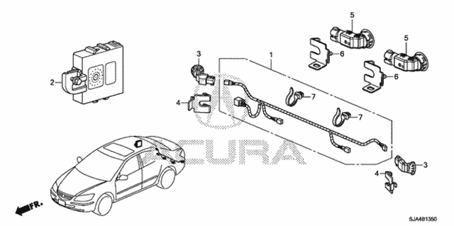 Corner Sensor - Back Sensor for 2012 Acura RL #0