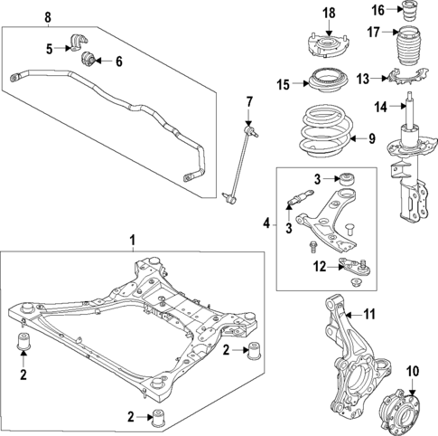 Front Suspension for 2024 Kia Carnival #0
