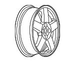 9596346 - : 16x6-Inch Aluminum 5-Spoke Wheel for GM Image