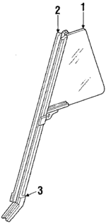 20318062 - Body: Glass for Buick: Skyhawk | Chevrolet: Cavalier | Oldsmobile: Firenza | Pontiac: J2000 Sunbird, Sunbird Image