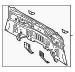 5830712C50 - Body: Rear Body Panel for Toyota: Corolla, GR Corolla Image