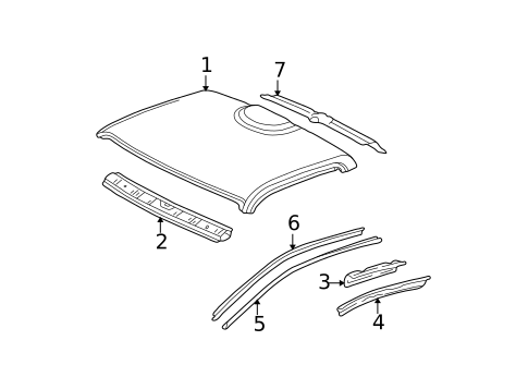 Roof & Components for 2004 Toyota Tacoma #2