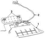 4443991 - Electrical: Socket for Chrysler: Town &amp; Country | Dodge: Caravan, Grand Caravan, Intrepid | Jeep: Grand Cherokee, Grand Wagoneer Image