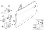 41517176822 - : Door Hinge, Top Right for BMW Image