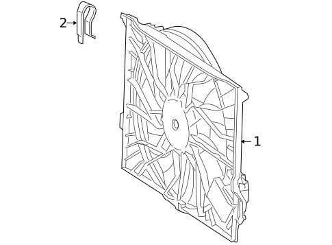 Cooling Fan for 2007 Mercedes-Benz CL 600 #0