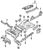 7945262J00 - : Stop Bracket for Nissan: NX, Sentra Image