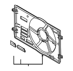 5Q0121205AQ - : 2015-2016 Audi - Fan Shroud for Audi: A3, A3 Quattro, S3 Image