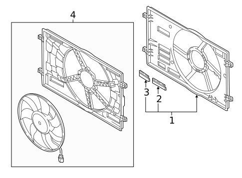 Cooling Fan for 2015 Audi S3 #1