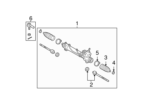 アクセサリー P46 Steering Gear & Linkage for 2002 Lexus RX300 | OEM Parts Online