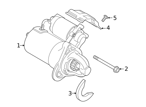 Starter for 2019 Kia K900 #0