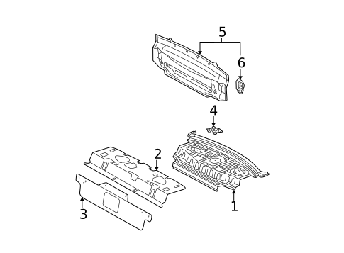 Rear Body for 2003 Toyota Avalon #0