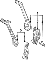 LA0171020E - : Hinge Pillar for Mazda Image