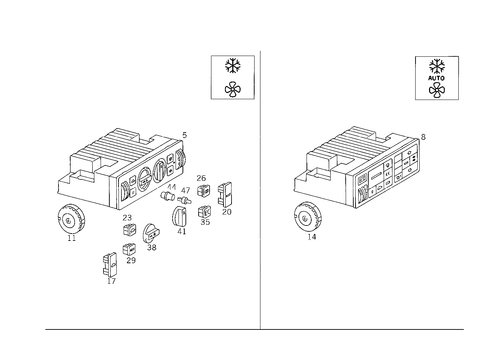 Operating Unit for 1993 Mercedes-Benz 300SL #0