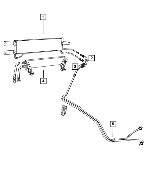 Transmission Oil Cooler, and Lines for 2009 Dodge Ram 2500 #0