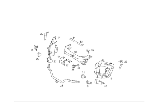 Cowl for 2002 Mercedes-Benz ML55 AMG #0