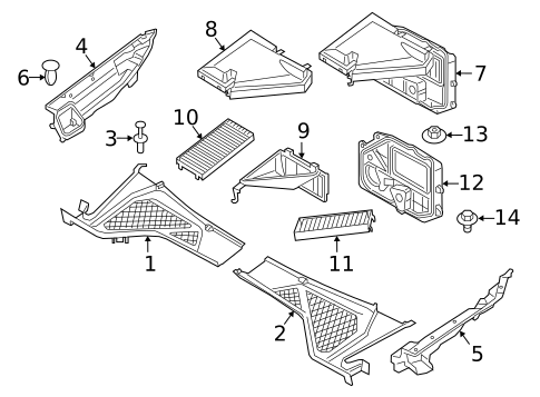 Components Under Dash for 2018 BMW X6 #0