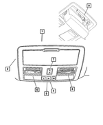 1AH29BD1AB - : Overhead Console Bezel for Chrysler: 300 | Dodge: Charger, Magnum Image