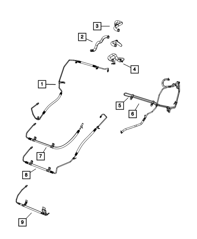 68304253AC - Steering: Power Steering With Hose Cooler for Mopar Image image