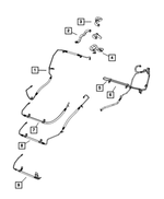68068740AC - : Power Steering Pressure Hose for Mopar Image