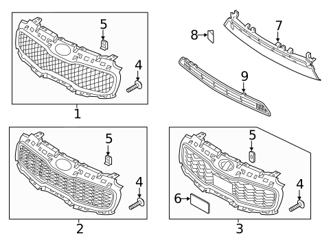 Grille for 2020 Kia Sportage #1