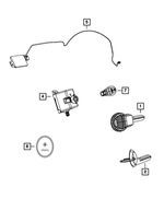 56046639AG - Electrical: Integrated Key Fob Transmitter for Ram: 1500, 2500, 3500 Image