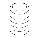 1737722036B - Body: Hood Stop Buffer for Kia: K4, Seltos, Sorento, Soul, Sportage, Telluride Image