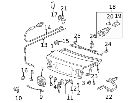 Fuel Door for 1998 Honda Civic #0