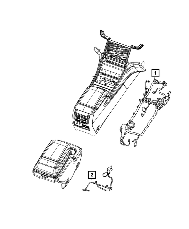 68723732AB - Electrical: Console Wiring for Mopar Image