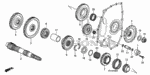 21215PRP000 - Transmission - Automatic: HOLDER, IDLE SHAFT for Honda Image