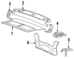 MB736599 - Body: Shelf for Dodge: Colt Image