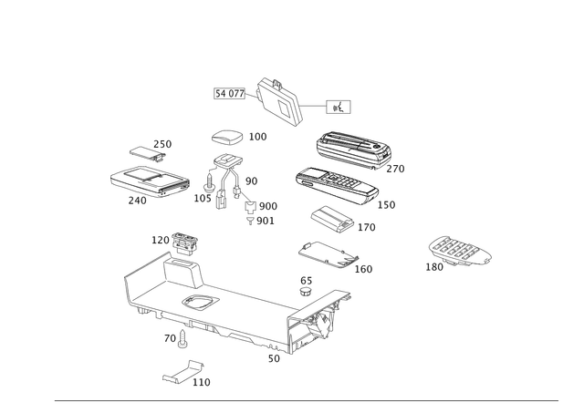 2218231211 - Special Equipment: Retaining Plate for Mercedes-Benz: 250, 300S, S350, S400, S500, S550, S600, S63 AMG Image image