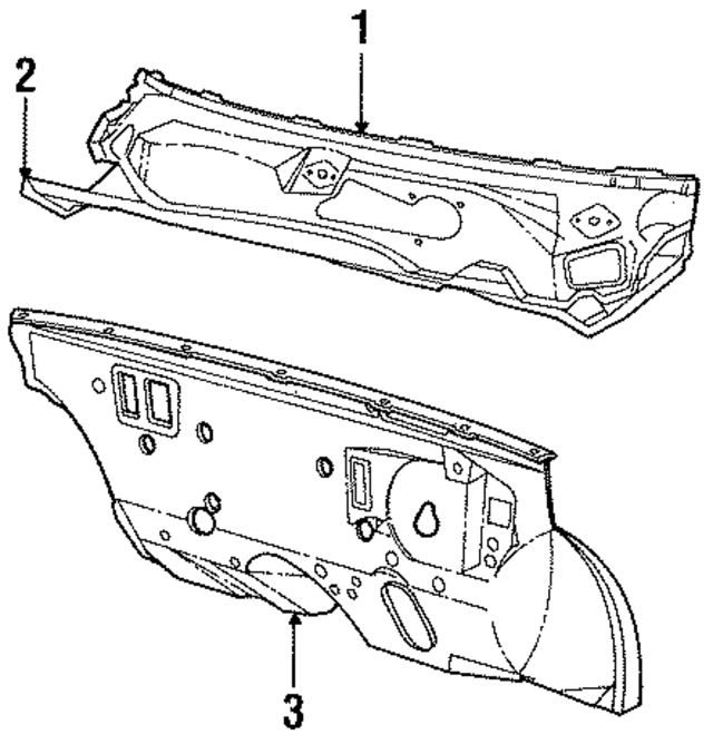 4371428 - Body: Cowl Top Panel for Mopar Image
