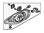 97063117174 - Electrical: Headlamp Assembly for Porsche: Panamera Image
