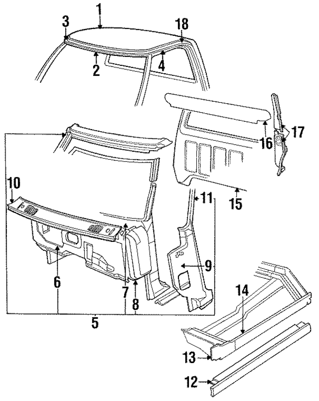 4166212 - Body: Roof Panel for Mopar Image
