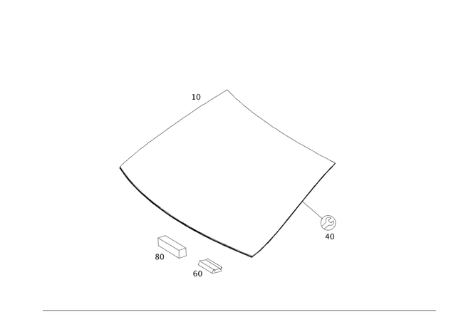 2516710020 - Window System: Seal for Mercedes-Benz Image image