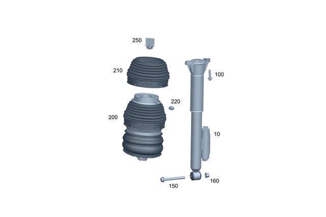 2963207000 - : Shock Absorber for Mercedes-Benz Image