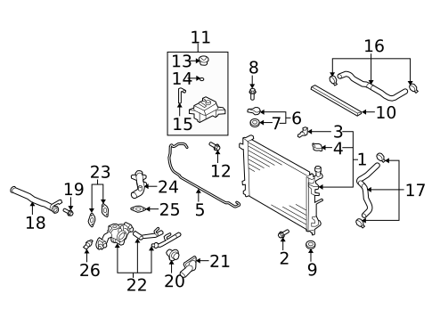 Thermostat & Housing for 2009 Kia Rondo #0