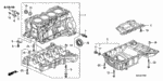 11107PT2000 - Engine: JOINT, OIL COOLER for Honda Image