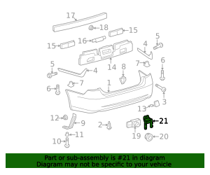 2007-2012 Lexus ES350 Parking Aid Sensor Bracket 89348-33020 | OEM ...