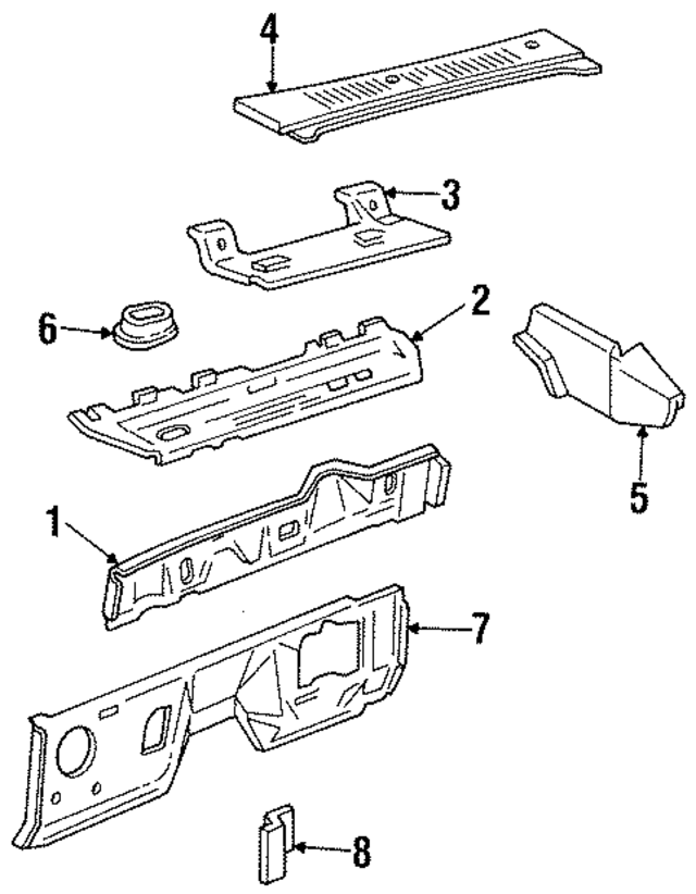 E3TZ10022A68A - Body: Vent Panel for Ford: Bronco II, Ranger Image