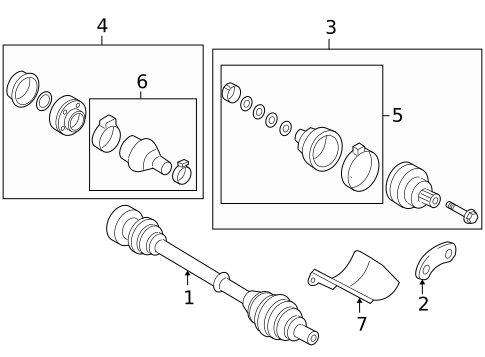 Drive Axles for 2011 Audi A3 #0