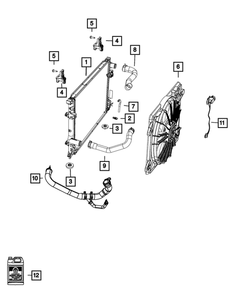 Radiator and Related Parts; Charge Air Cooler for 2015 Chrysler 300 #1