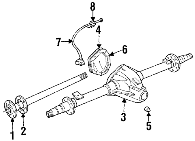 3640792 - Driveline &amp; Axles: Differential Cover Plug for Mopar Image