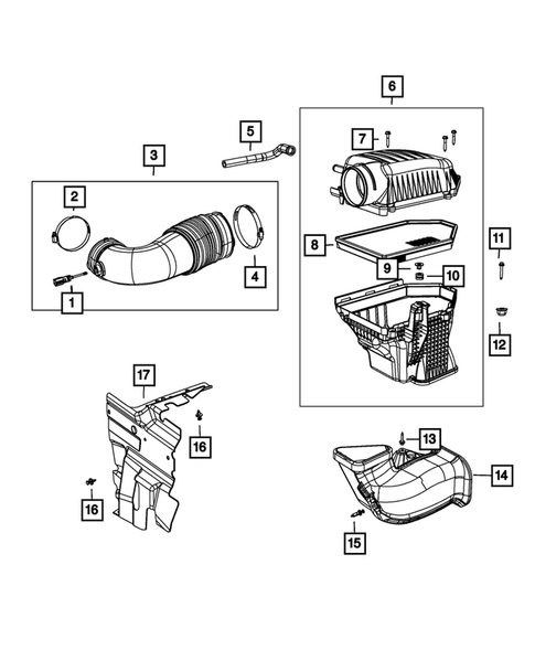 Air Cleaner for 2011 Dodge Charger #0