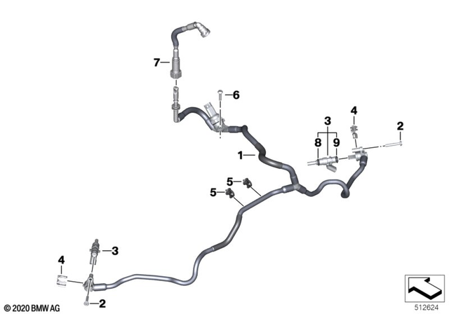 13538413335 - : Fuel Distributor With Pressure Sensor for BMW-Motorrad Image