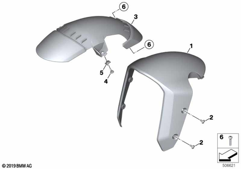 Front Wheel Fender for 2024 BMW-Motorrad S 1000 XR #0